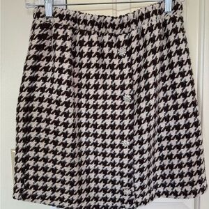 Red Dress Boutique Brown Houndstooth Mini Skirt